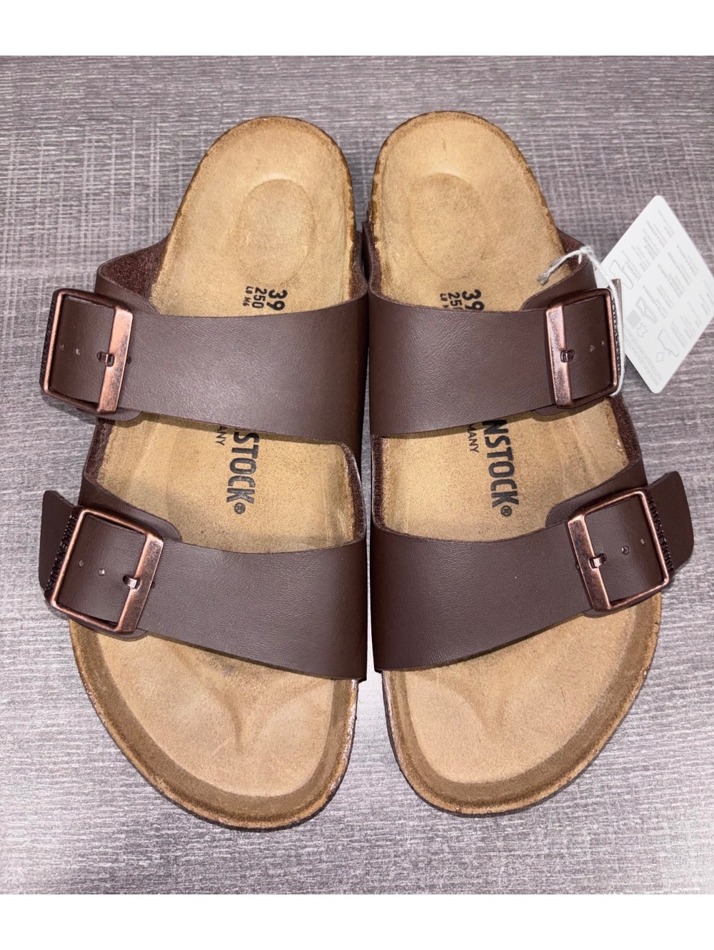 Women's Birkenstock Arizona Soft Footbed Sandals (Brown) - US Size 8/EU Size 39